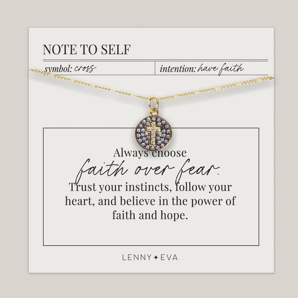 Intention Necklace Cross