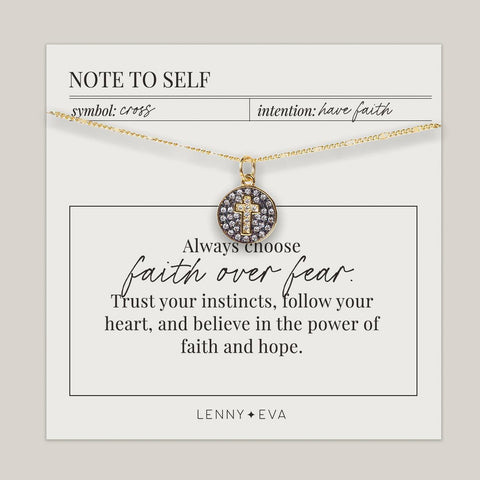 Intention Necklace Cross