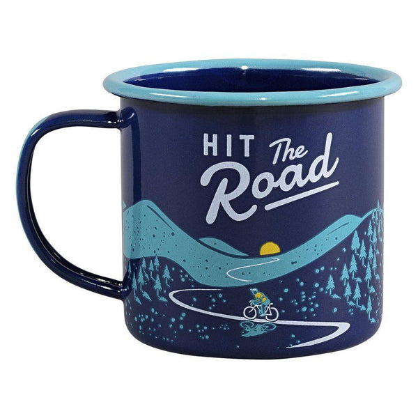 Hit The Road Enamel Mug