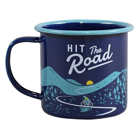 Hit The Road Enamel Mug