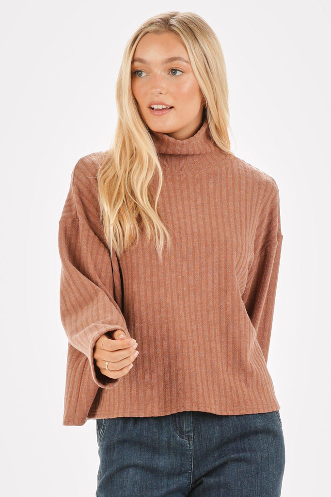 Rose Neck Sweater
