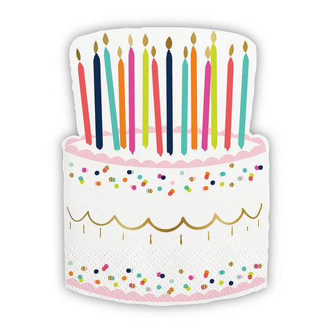Birthday Cake Cocktail Napkin