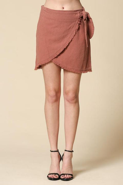 Linen Wrap Skirt