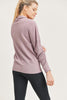 Dusty Cowl Waffle Hoodie