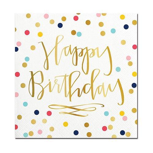 Birthday Foil Beverage Napkin