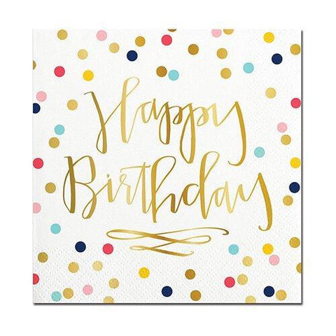 Birthday Foil Beverage Napkin