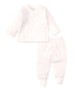 White Pointelle Footed Set