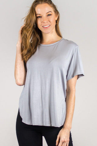 Grey Bamboo Top