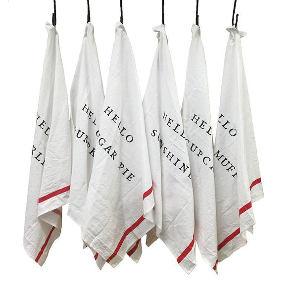 Hello Tea Towel