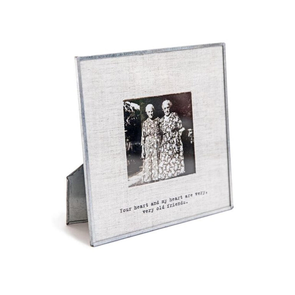 Glass & Linen Photo Frame