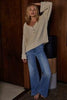 Slouch Button Sweater
