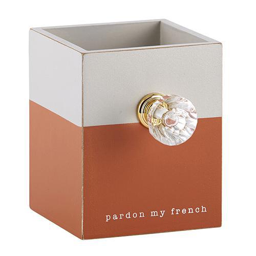 Pardon My French Pen Holder