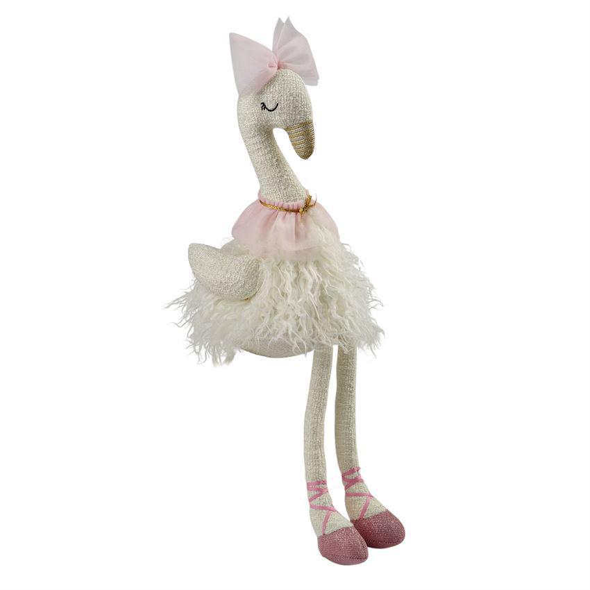White Plush Swan Doll