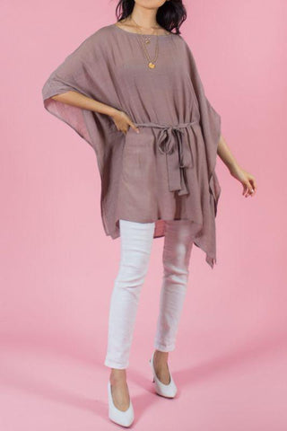 Mauve Tie Top