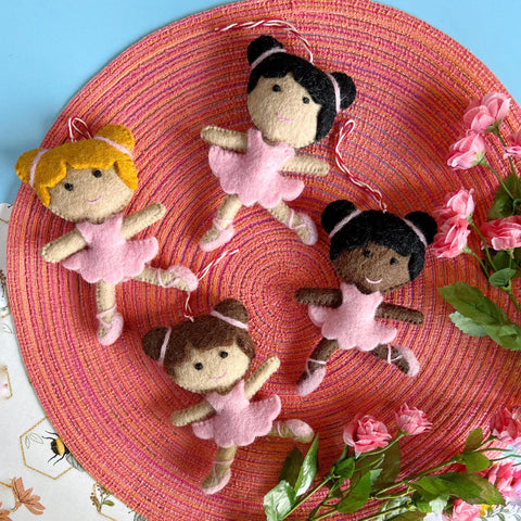Ballerina Wool Ornament