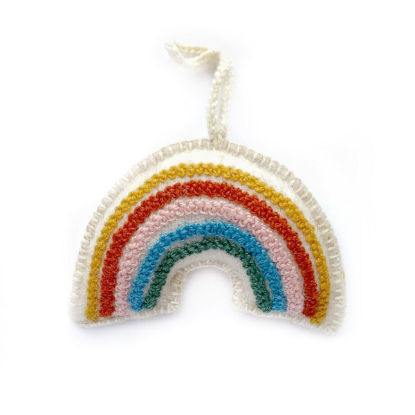 Rainbow Wool Ornament