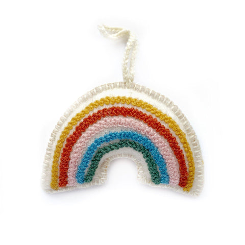 Rainbow Wool Ornament