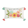 Good Vibes Floral Lumbar Pillow