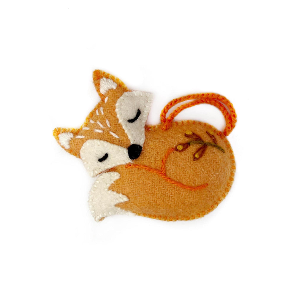Sleeping Fox Ornament