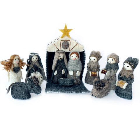 Nativity Set Gray