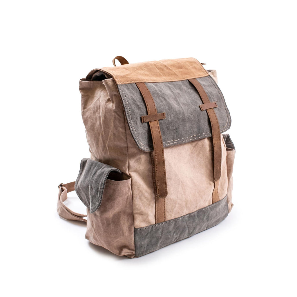 Canvas + Leather Backpack