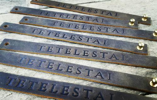 Leather Tetelestai Bracelet