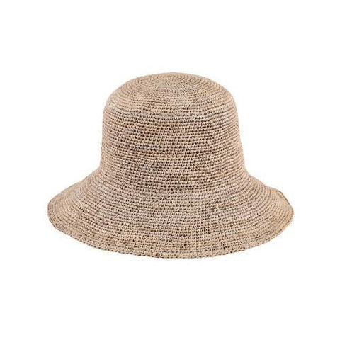 Raffia Crochet Bucket Hat