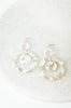 Kenzie Shape Tan Blues Earring