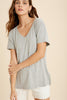 Slit Grey Tee