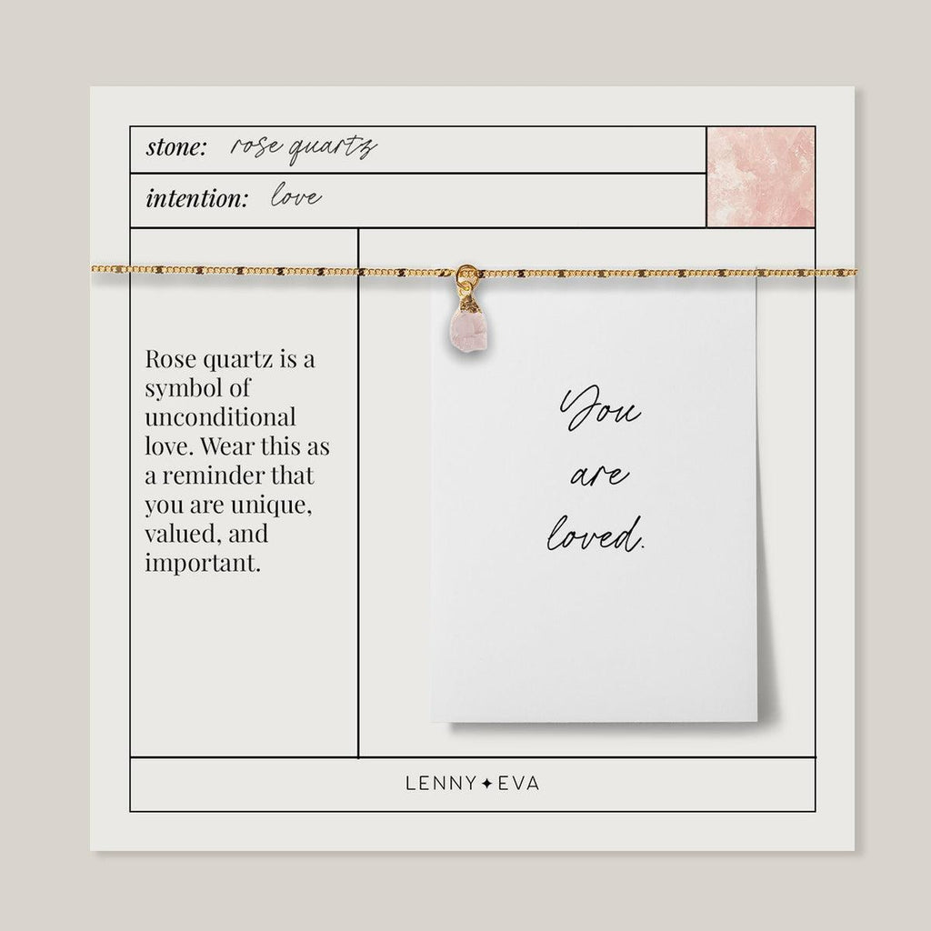 Bella Necklace Rose Quartz