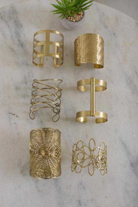 Brass Finish Cuffs