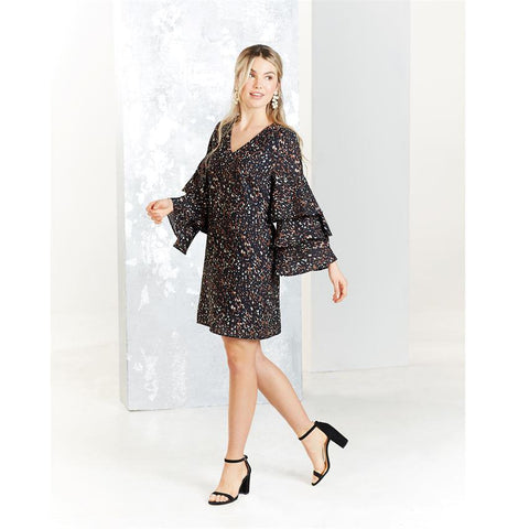 Hailen Tiered Sleeve Dress
