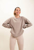 Taupe Slub Crewneck