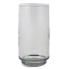 White Rim Drinking Glass
