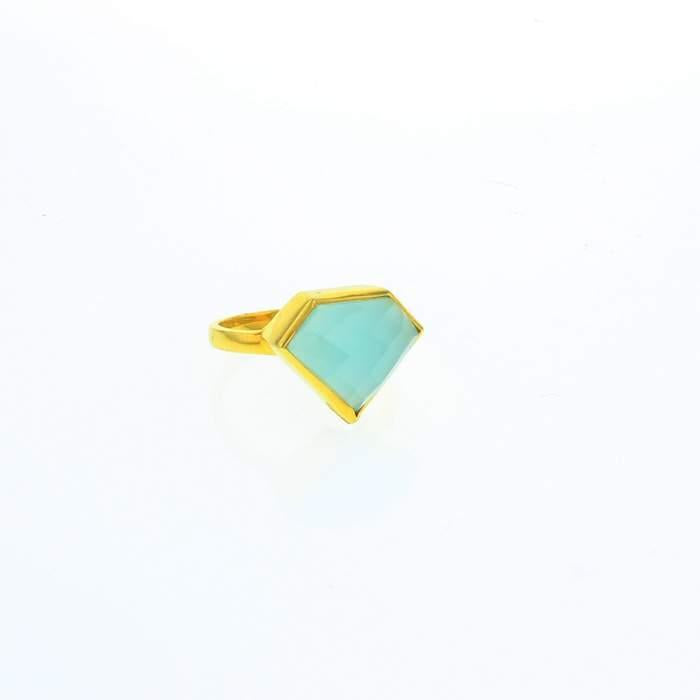Ward Aqua Chalcedony Ring