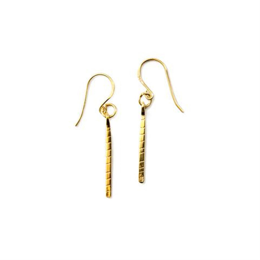 Gold Text Earring