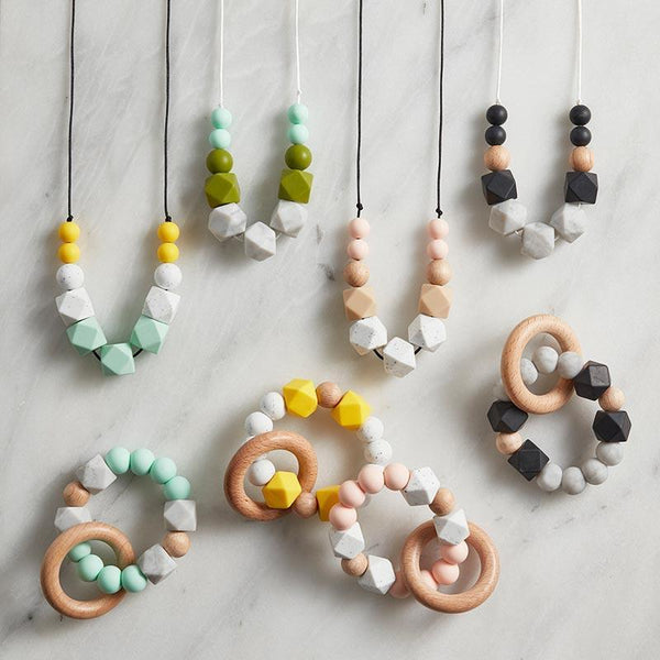 Silicone & Wood Teether