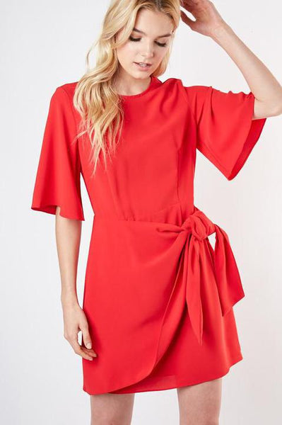 Knotty Red Dress