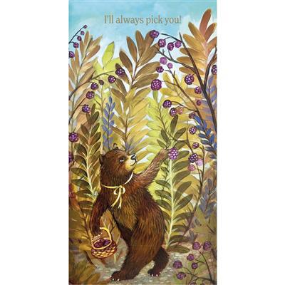 Blackberry Bear Card