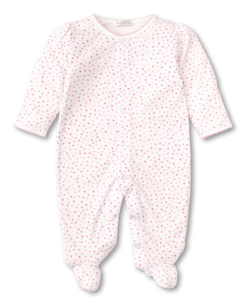 Heart Print Footie