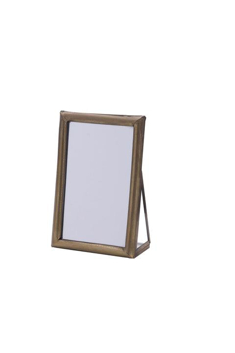 Antique Brass Framed Mirror