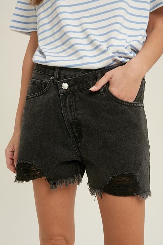 Cross Black Denim Short