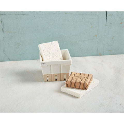 Wash Sponge Basket Set