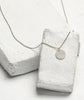 Silver Disc Pendant Necklace
