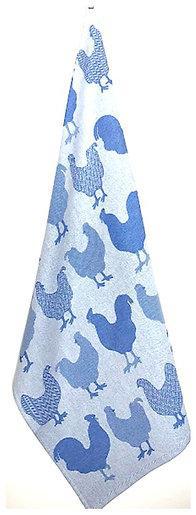 Blue Chickens Towel