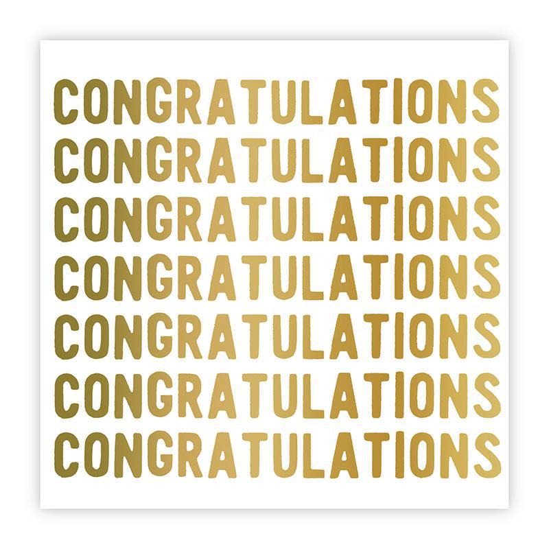 Congratulations Cocktail Napkin