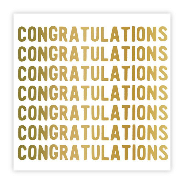 Congratulations Cocktail Napkin