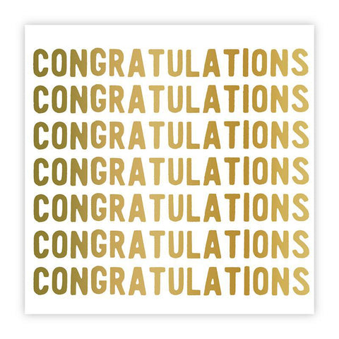 Congratulations Cocktail Napkin