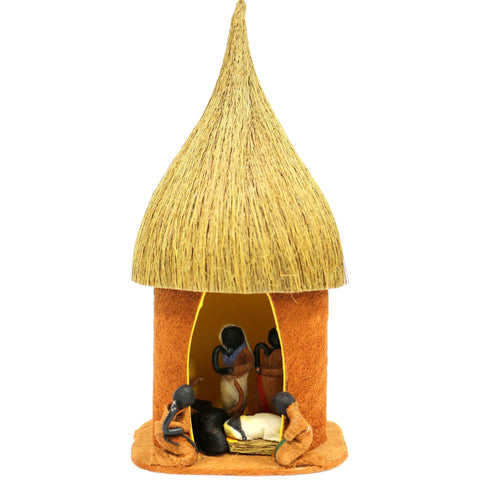 Bark Cloth Nativity Ornament