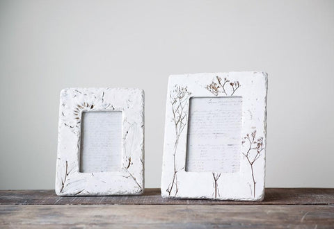 Resin Wildflower Photo Frame